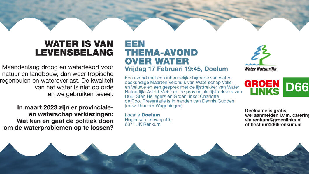 Folder over water