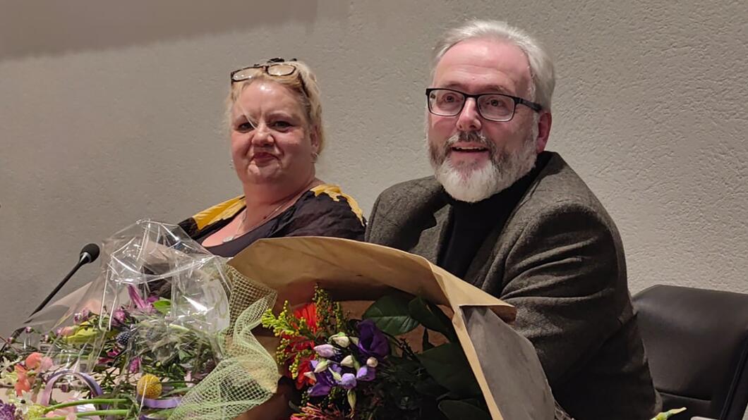 Nieuwe fractievoorzitter Liselot en raadslid Erik