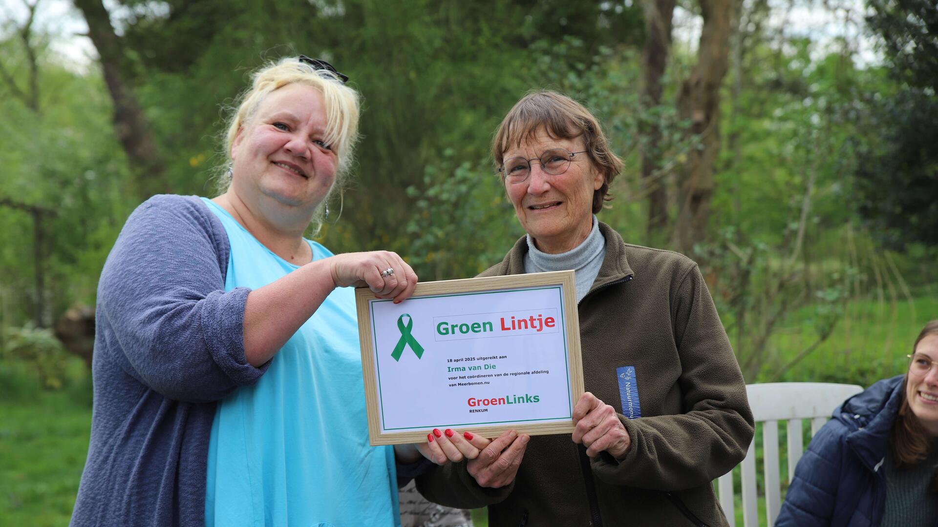Groene lintje Irma